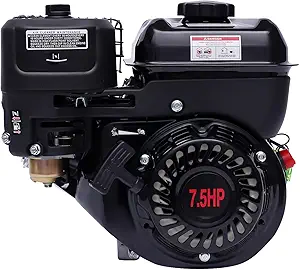 Photo 1 of 4-Stroke Gas Engine Motor 212cc 7.5HP Kart Engine Pull Start Mini Bike Engine Motor with Air Cooling System and Air Filter for Honda Karts, Lawnmowers and Log Cutters (Black)