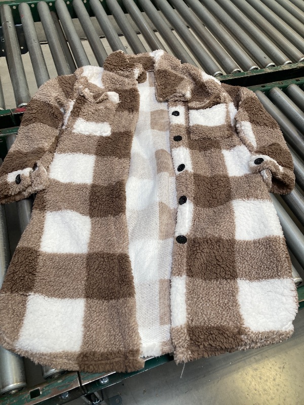 Photo 1 of Size S--Women Plaid Fleece Jacket