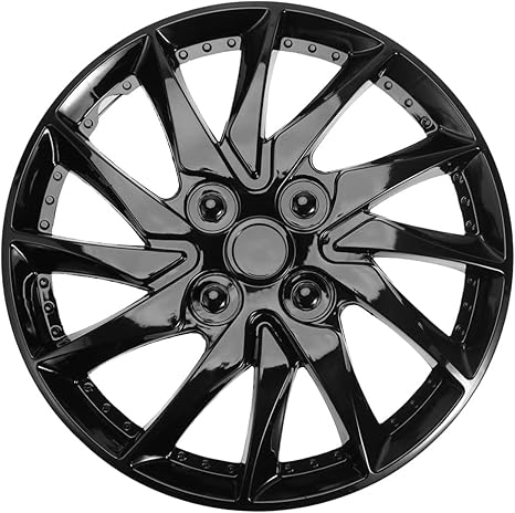 Photo 1 of Milisten 14 Inch Hubcaps Hubcap 14 Inch Car Wheel Case Hubcap Black Wheel Cover Car Wheel Wall Decor for Car Hub Auto Refit Accessory Car Accessory