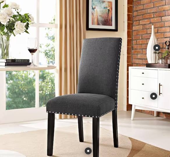 Photo 1 of Parcel Gray Dining Fabric Side Chair  
