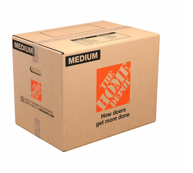 Photo 1 of 21 in. L x 15 in. W x 16 in. D Medium Moving Box with Handles (30-Pack)