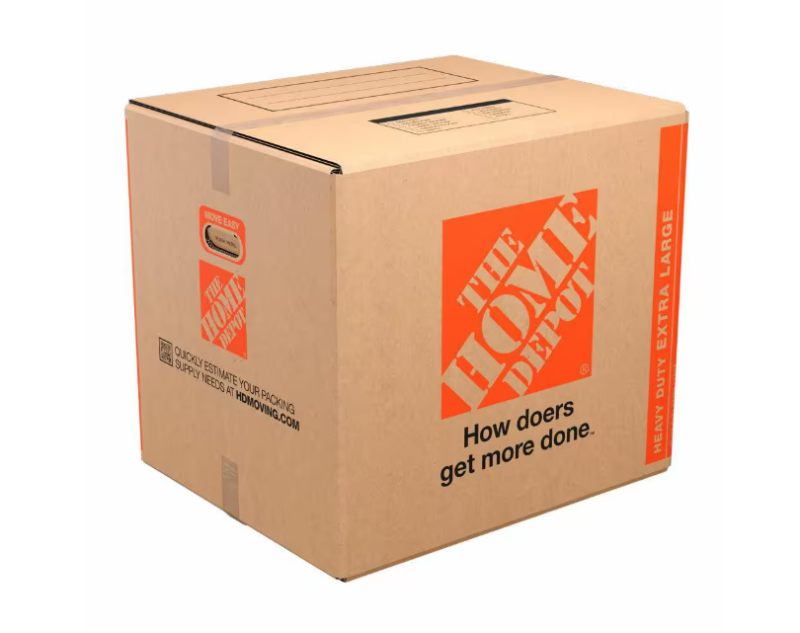 Photo 1 of 24 in. L x 20 in. W x 21 in. D Heavy-Duty Extra-Large Moving Box with Handles (30-Pack)

