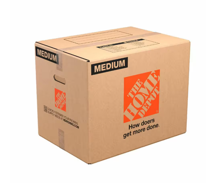 Photo 1 of 21 in. L x 15 in. W x 16 in. D Medium Moving Box with Handles (30-Pack)