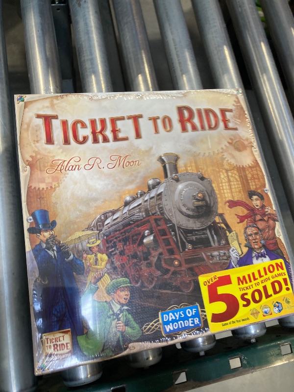 Photo 2 of Ticket to Ride Board Game - A Cross-Country Train Adventure for Friends and Family! Strategy Game for Kids & Adults, Ages 8+, 2-5 Players, 30-60 Minute Playtime, Made by Days of Wonder * FACTORY SEALED