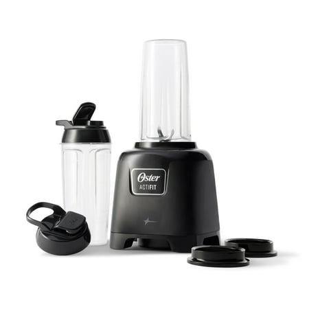 Photo 1 of ActiFit 20 Oz. Single Speed 700-Watt Smoothie in Black Blender Set (7-Piece)
