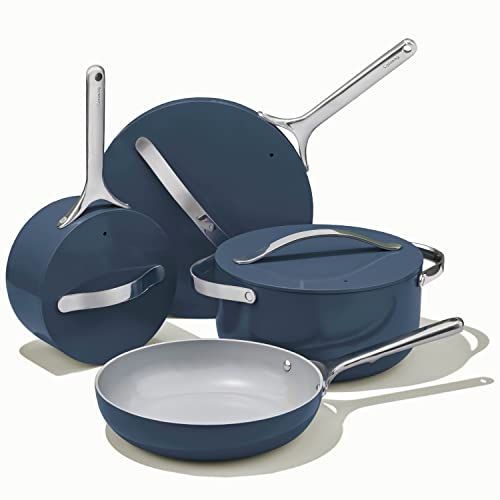 Photo 1 of Caraway Non-Stick Ceramic 12 Piece Cookware Set - Navy
