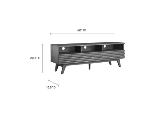 Photo 2 of Render 60 in. TV Stand in Charcoal
