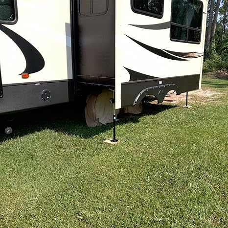 Photo 1 of Kohree Set of 2 RV Slide Out Supports, Heavy Duty Camper Support Jacks, Supports up to 5000lbs, Adjust from 20"-49" Height by Power Drill or Hand Crank Handle, RV Camper Accessories for Travel Trailer
