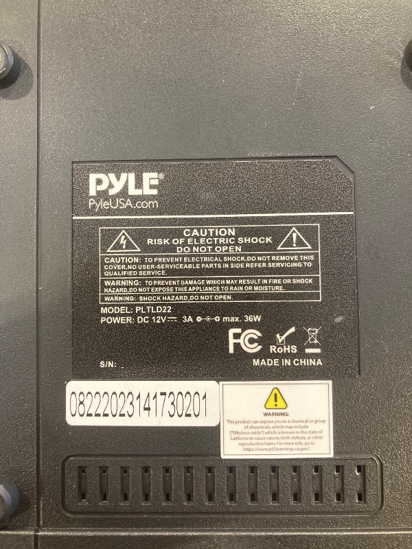 Photo 4 of Pyle 21.5 Inch 1080p LED RV Television - Slim Flat Screen Monitor FHD Small TV w/HDMI, RCA, Multimedia Disk/DVD Combo, 12/24 Volt Car Adapter, Wall Mount, Works w/Mac PC, Includes Remote Control