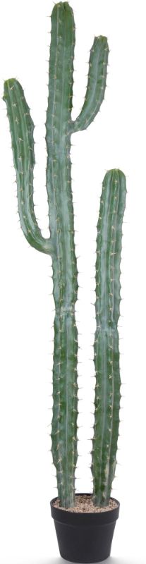 Photo 1 of Artificial Cactus Potted Plant 59 Inch Faux Desert Cacti Fake Big Cactus Plant for Home Garden Office Indoor Outdoor Decoration