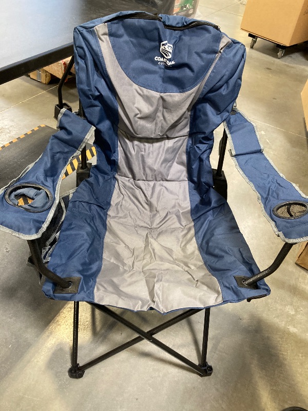 Photo 2 of Coastrail Outdoor Reclining Camping Chair 3 Position Folding Lawn Chair for Adults Padded Comfort Camp Chair with Cup Holders