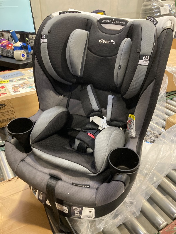 Photo 2 of Evenflo Gold Revolve360 Slim 2-in-1 Rotational Car Seat with SensorSafe (Obsidian Black)