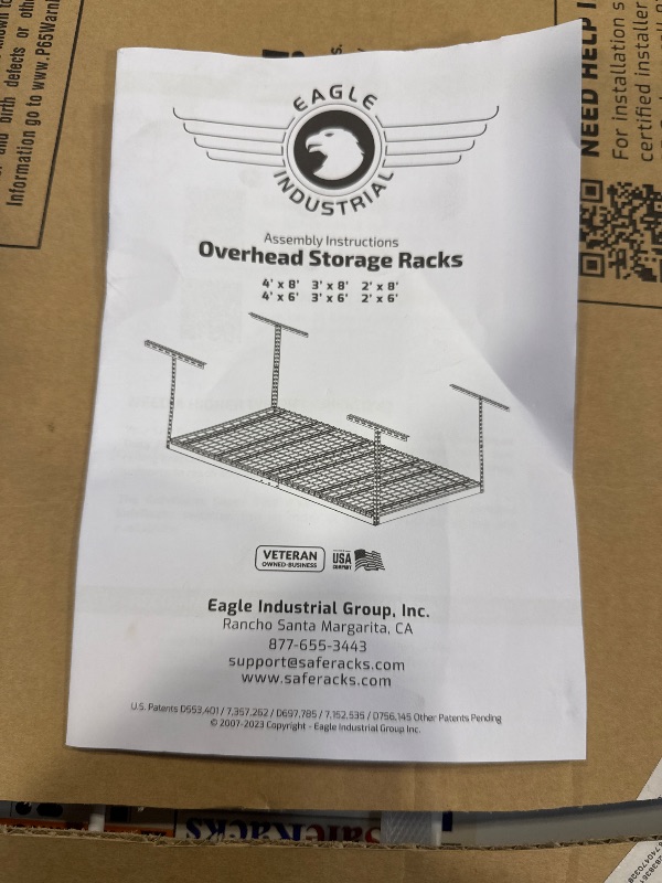 Photo 5 of Eagle Industrial Overhead Storage Racks 3x8 