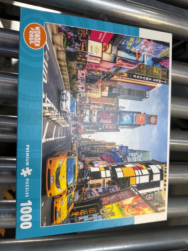 Photo 2 of Wonder Forge Times Square New York 1000 Piece Jigsaw Puzzle for Adults | Unique, Perfectly-Fitting Pieces | Fun, Vibrant Imagery | Amazon Exclusive