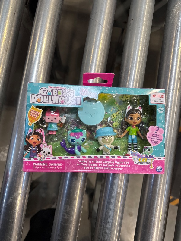 Photo 2 of Gabby’s Dollhouse, Campfire Gift Pack with Gabby Girl, Pandy Paws, Baby Box & MerCat Toy Figures, Collectible Kids Toys for Girls & Boys 3+