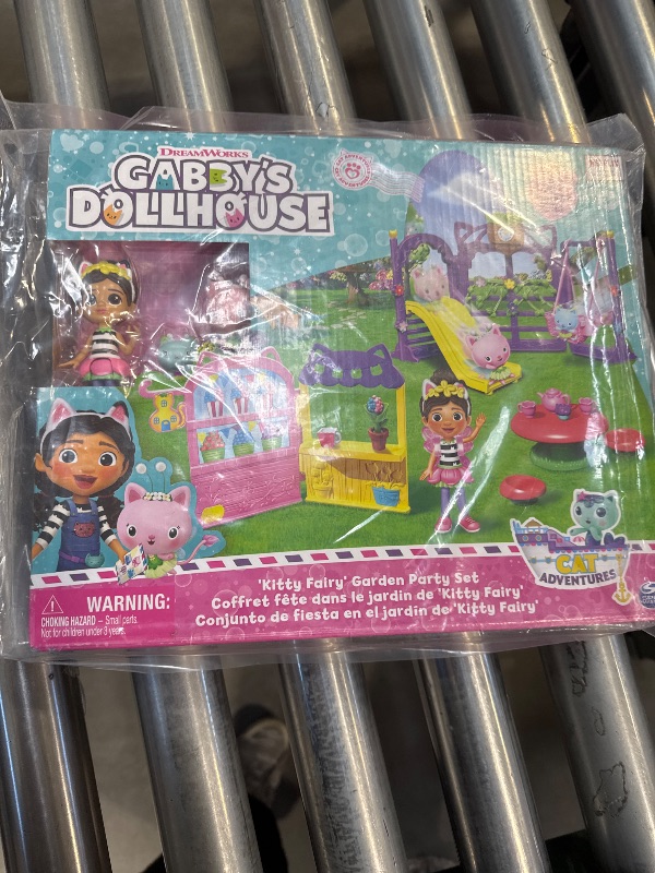 Photo 1 of Gabby's Dollhouse KittyFairy Garden Party, 18-Piece Playset with 3 Toy Figures, Surprise Toys Dollhouse Accessories, Kids Toys for Girls Boys 3 Plus