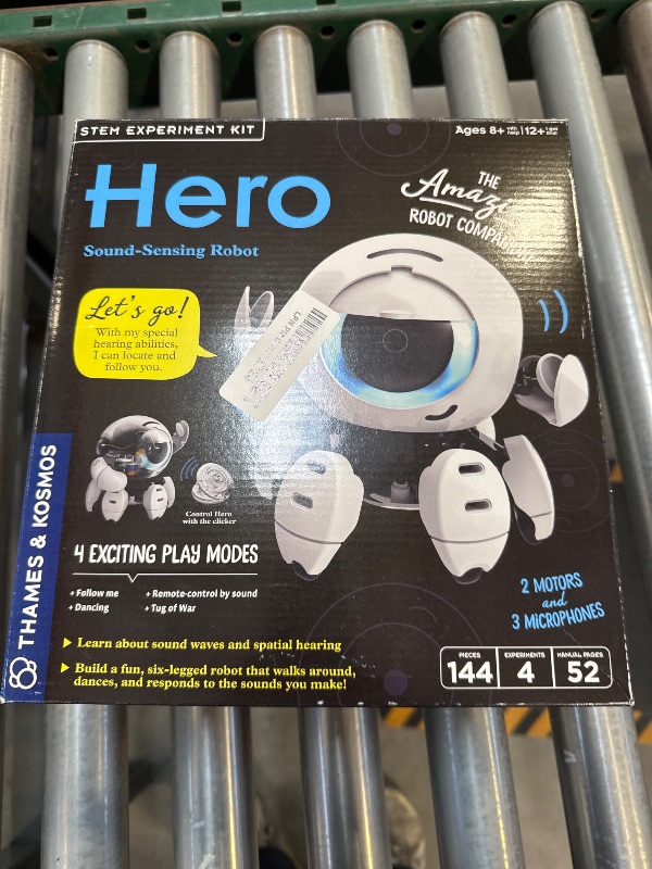 Photo 3 of Thames & Kosmos Hero: Sound-Sensing Robot STEM Kit, Toy of the Year Finalist, Build a Robot that Reacts to Sounds, Explore Engineering, Sound Technology, Spatial Hearing, Screen-Free, Educational Play