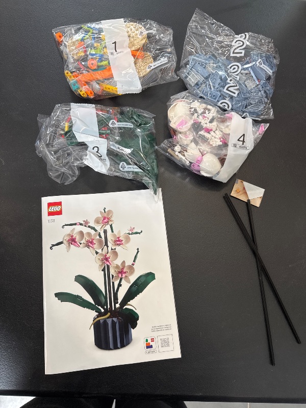 Photo 2 of LEGO  Orchid Plant Decor Building Kit (608 Pieces)