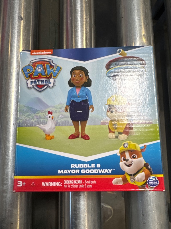 Photo 2 of Paw Patrol Rubble, Mayor Goodway & Chickaletta Figures, Kids Toys for Boys and Girls Ages 3 and Up