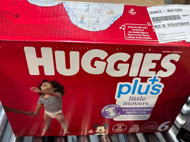 Photo 3 of Huggies Plus Diapers, Size 6 (35+ Pounds), 116 Count