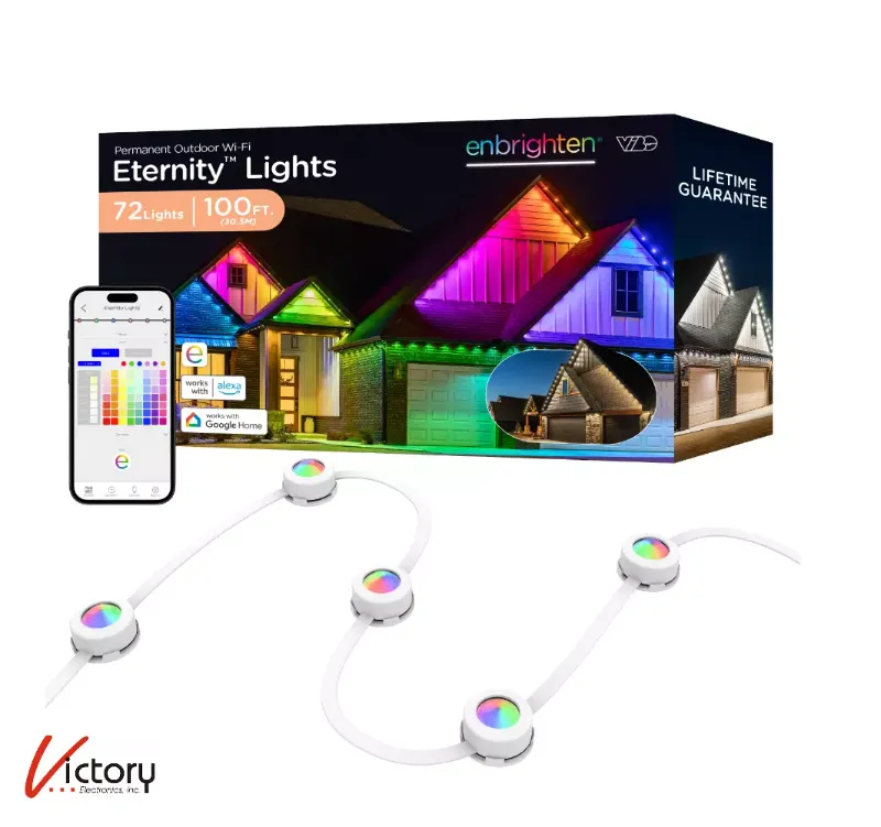 Photo 1 of Enbrighten Permanently Outdoor Wi-Fi Eternity Lights | 72 Lights / 100 ft.
