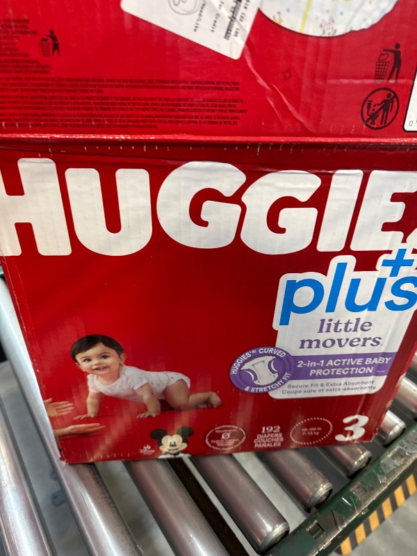 Photo 3 of Huggies Plus Diapers Size 3 (16-28 Pounds) 192 Count
