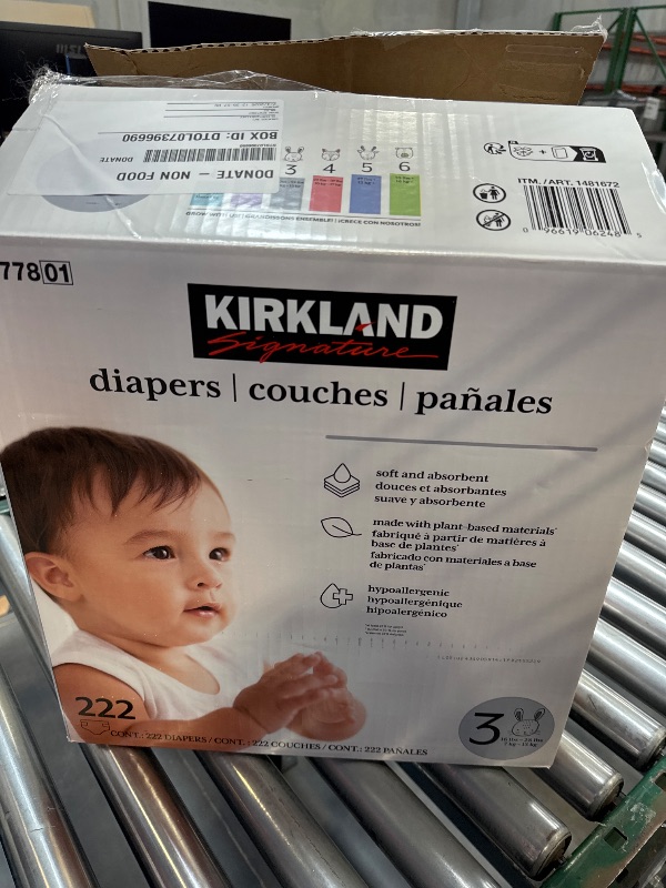 Photo 3 of Kirkland Signature Diapers, Size 3 (16-28 Pounds), 222 Count