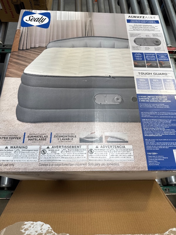 Photo 3 of Sealy Tritech Air Mattress King Built-in AC Pump 80" x 76" x 22"
