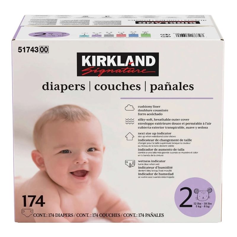 Photo 1 of Kirkland Signature Diapers Size 2 (80Count)
