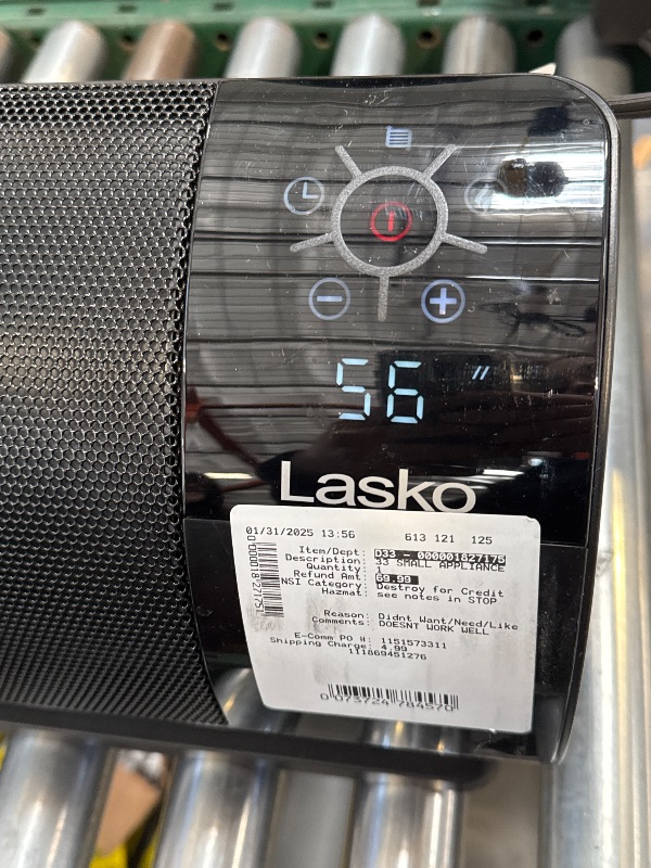 Photo 2 of Lasko Low Profile Heater