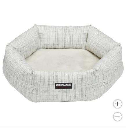 Photo 2 of Kirkland Signature 25" Hexagon Cuddler Dog Bed White