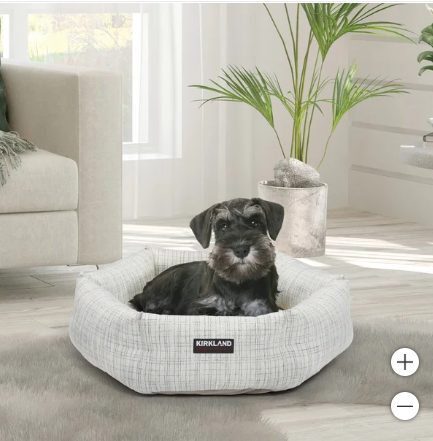 Photo 1 of Kirkland Signature 25" Hexagon Cuddler Dog Bed White