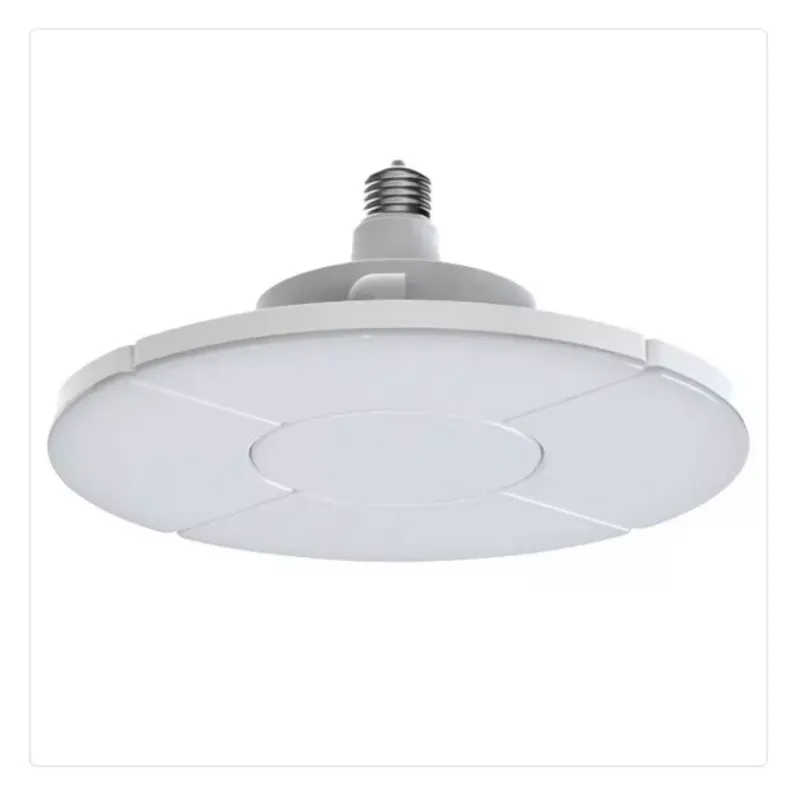 Photo 1 of Garage Light with 5-Panel LED Adjustable Brightness 8000 Lumens Max White 2 Pack
