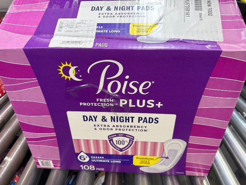 Photo 3 of Poise Plus Ultimate Absorbency Long Pads, 108 Count