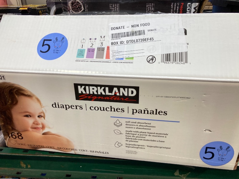 Photo 3 of Kirkland Signature Diapers, Size 5 (168 Count)