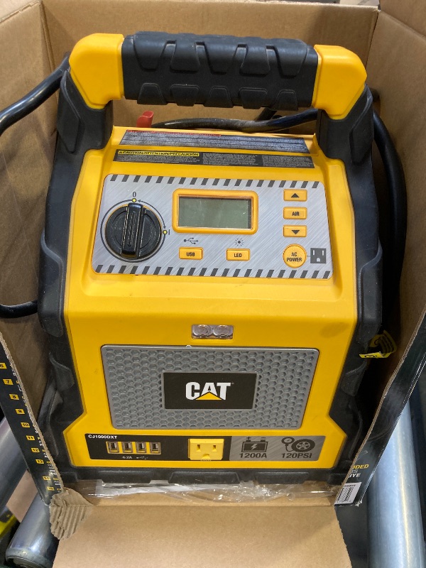 Photo 2 of Cat® Power Station with 1,200-Peak-Amp Jump Starter, Tire Compressor, and Power Inverter, CJ1000DXT