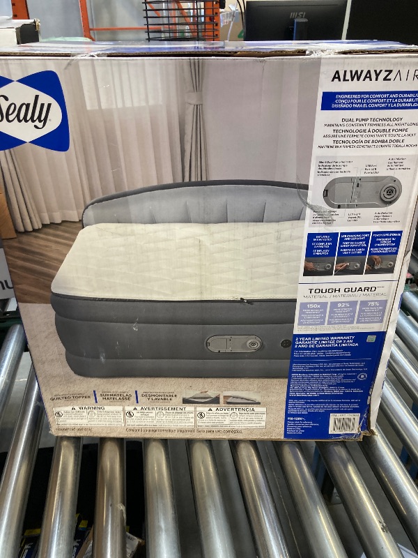 Photo 3 of Sealy Tritech Air Mattress King Built-in AC Pump 80" x 76" x 22"
