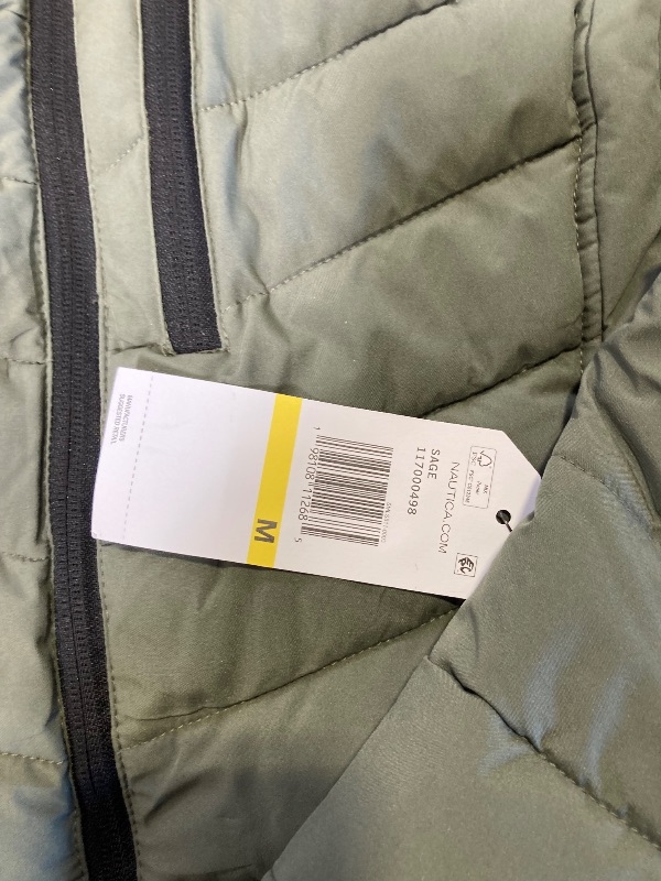 Photo 2 of Nautica Women's Removable Hooded Water Resistant Puffer Jacket, Sage Medium 