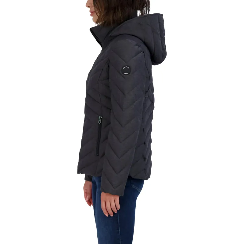 Photo 1 of Nautica Women's Hooded Water Resistant Puffer Jacket,Small 
