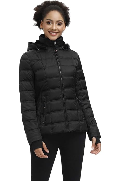 Photo 1 of Nautica Women's Water Resistant Puffer Jacket, Black Large