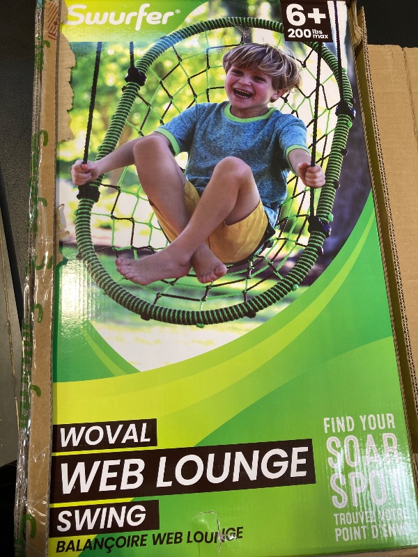 Photo 2 of Swurfer Woval - Adjustable Reclining Tree Swing Rocking Chair with Natural Curvature Body Conforming Support Bands