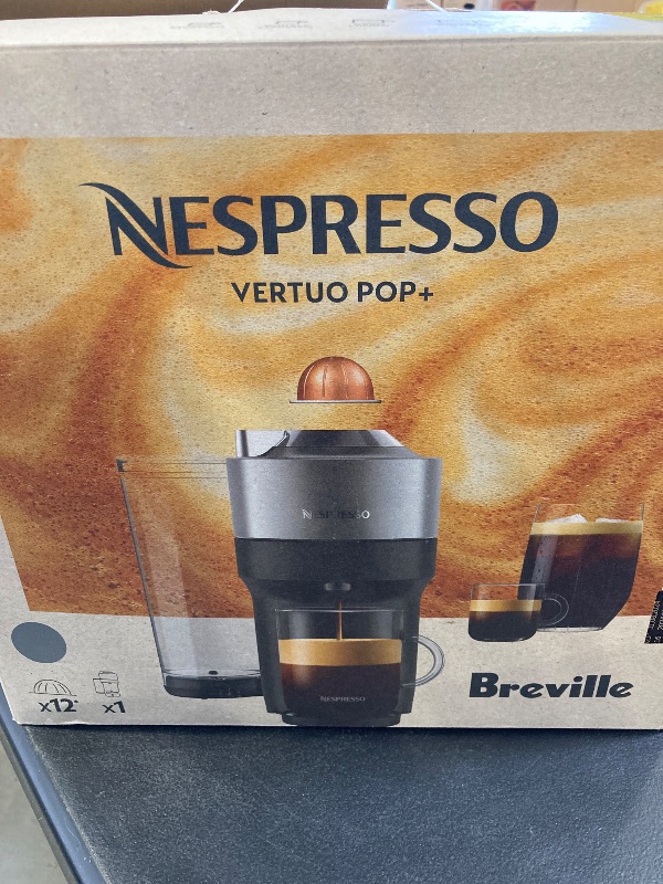 Photo 1 of Nespresso Vertuo Pop+ Deluxe Coffee and Espresso Maker by Breville, Titan