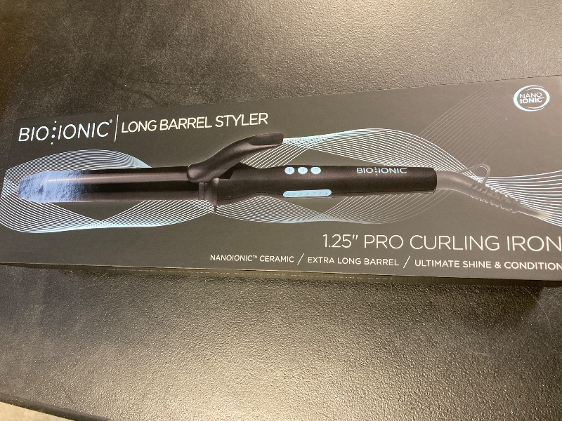 Photo 2 of Bio Ionic Long Barrel Styler, 1" Curling Iron with Moisture Heat Technology & NanoIonic MX, Verstatile Curling Wand with Longer Barrel for Medium Sized Defined Curls