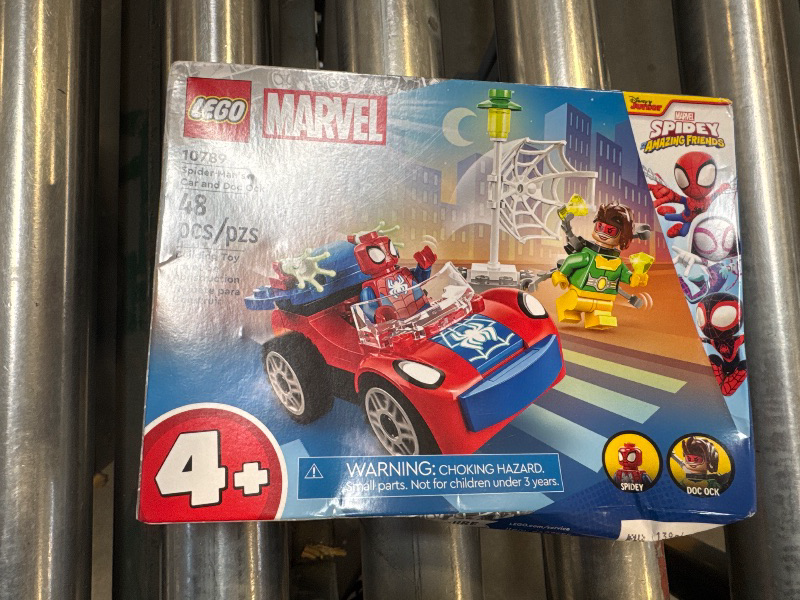 Photo 1 of LEGO Spider-Man's Car and Dock ABS Plastic Multicolored 48 pc