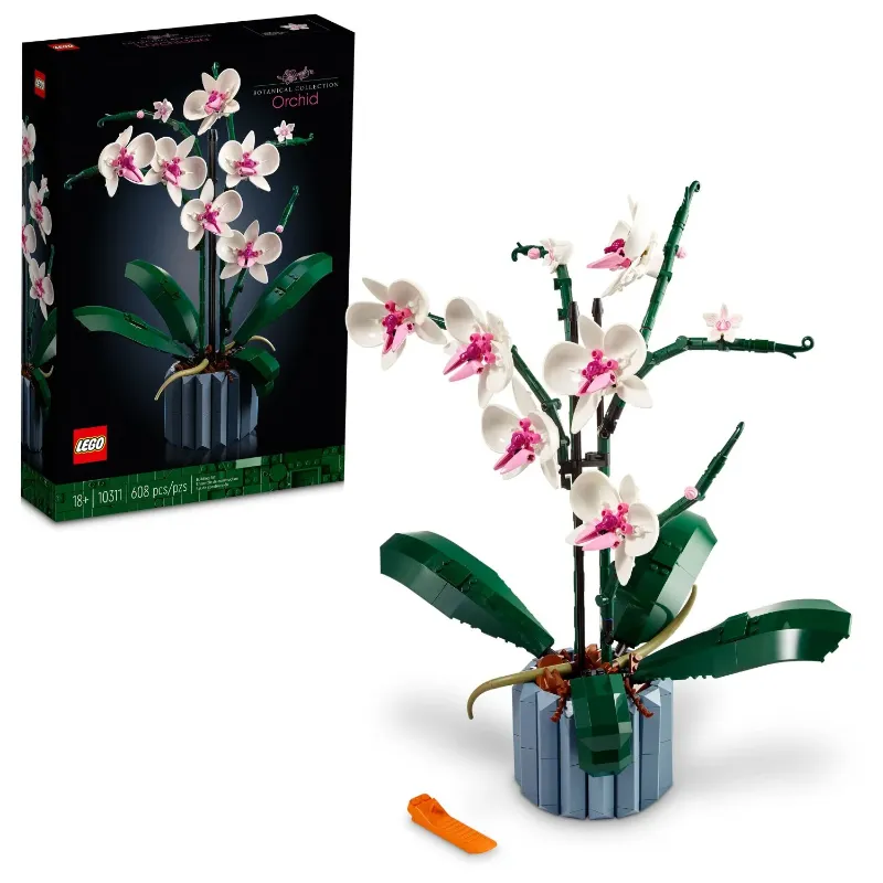 Photo 1 of Lego Orchid Plant Decor Building Kit (608 Pieces)