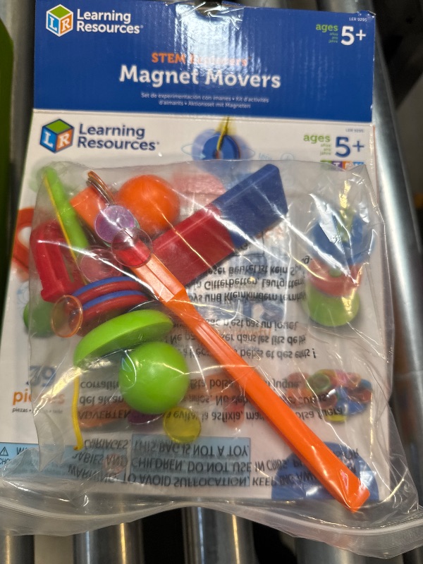 Photo 2 of Learning Resources STEM Explorers -Ages 5+, Magnet Movers, Critical Thinking Skills, STEM Certified Toys, Magnets Kids,Magnet Set,Back to School Supplies,39 Pieces