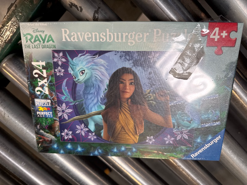 Photo 2 of Ravensburger Disney Raya and The Last Dragon 2 x 24 Piece Jigsaw Puzzle Set for Kids - 05097 - Every Piece is Unique, Pieces Fit Together Perfectly