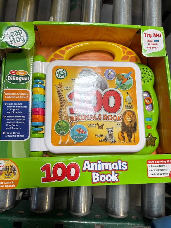 Photo 2 of LeapFrog 100 Animals Book, Green