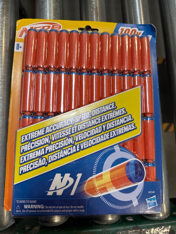 Photo 2 of Nerf N Series N1 Darts, Includes 100 Darts, Compatible Only with Nerf N Series Blasters, Outdoor Games, Ages 8+ (Amazon Exclusive)