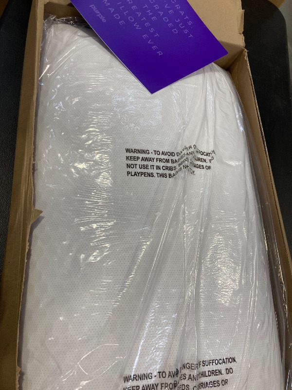 Photo 2 of Purple Harmony Pillow - Standard Tall, Greatest Pillow Ever Invented, 360º Hex Grid & Talalay Latex Core - No Pressure Support, Stays Cool, Luxurious Comfort